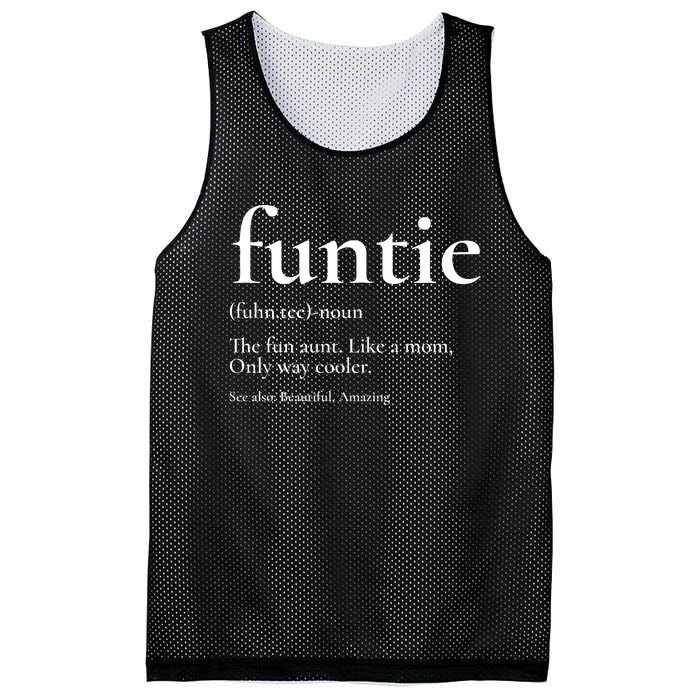 Funtie Best Aunt Ever Cool Aunt Favorite Aunt Mesh Reversible Basketball Jersey Tank