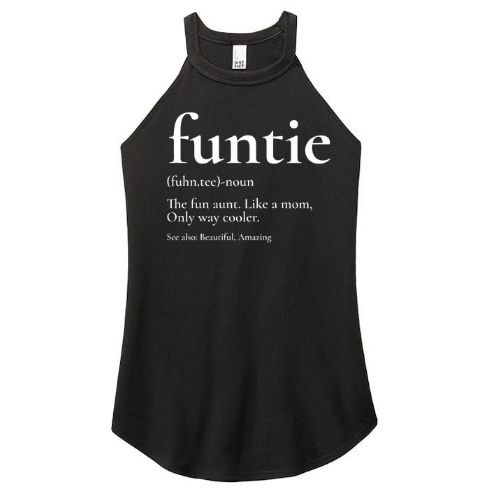 Funtie Best Aunt Ever Cool Aunt Favorite Aunt Women's Perfect Tri Rocker Tank