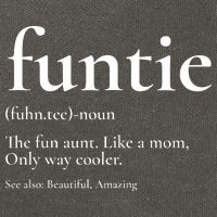 Funtie Best Aunt Ever Cool Aunt Favorite Aunt Cotton Canvas Backpack