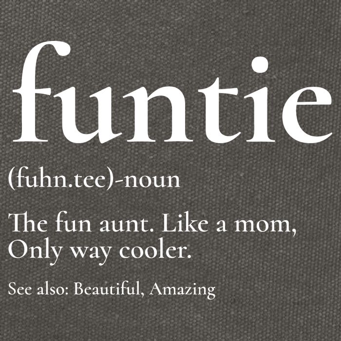 Funtie Best Aunt Ever Cool Aunt Favorite Aunt Cotton Canvas Backpack