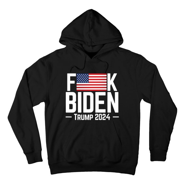 Fuck Biden American Flag Trump 2024 Shirt Hoodie