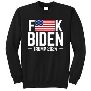 Fuck Biden American Flag Trump 2024 Shirt Sweatshirt