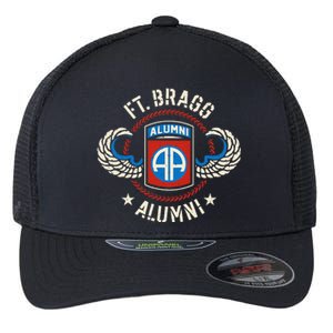 Ft Bragg Alumni 82nd Airborne Division Paratrooper Flexfit Unipanel Trucker Cap