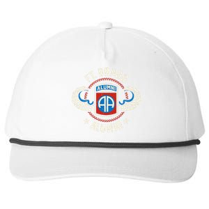 Ft Bragg Alumni 82nd Airborne Division Paratrooper Snapback Five-Panel Rope Hat