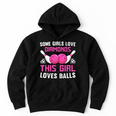 Funny Bowling Art For Women Track Bowling Spare Bowler Hoodie