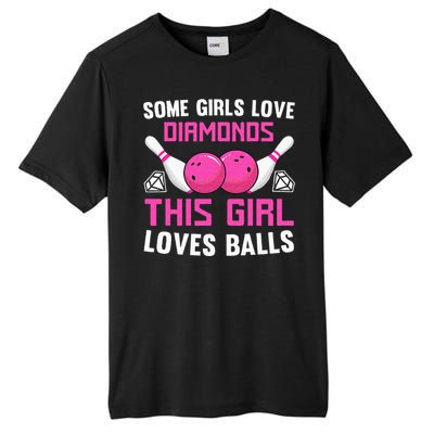 Funny Bowling Art For Women Track Bowling Spare Bowler Tall Fusion ChromaSoft Performance T-Shirt