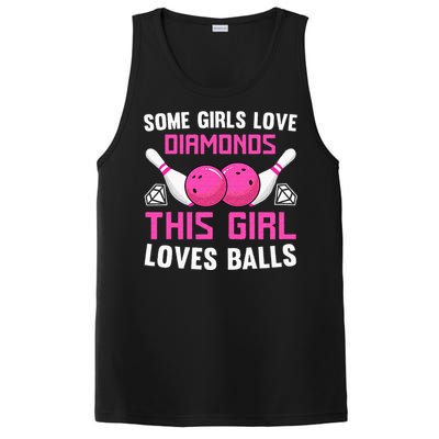 Funny Bowling Art For Women Track Bowling Spare Bowler PosiCharge Competitor Tank