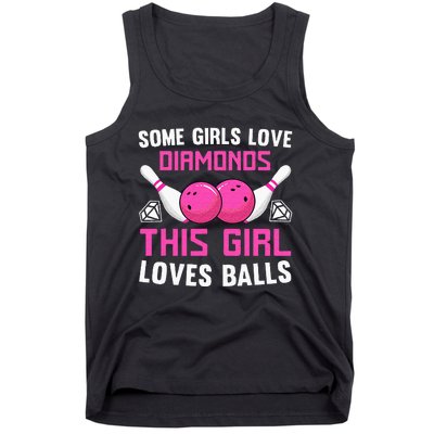 Funny Bowling Art For Women Track Bowling Spare Bowler Tank Top