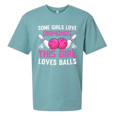 Funny Bowling Art For Women Track Bowling Spare Bowler Sueded Cloud Jersey T-Shirt