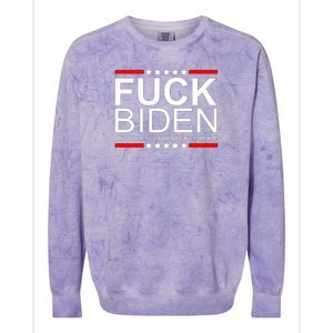 Fuck Biden And You For Voting For Him Political Design Colorblast Crewneck Sweatshirt