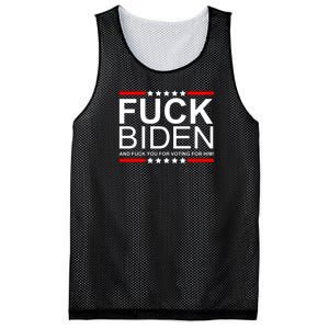 Fuck Biden And You For Voting For Him Political Design Mesh Reversible Basketball Jersey Tank