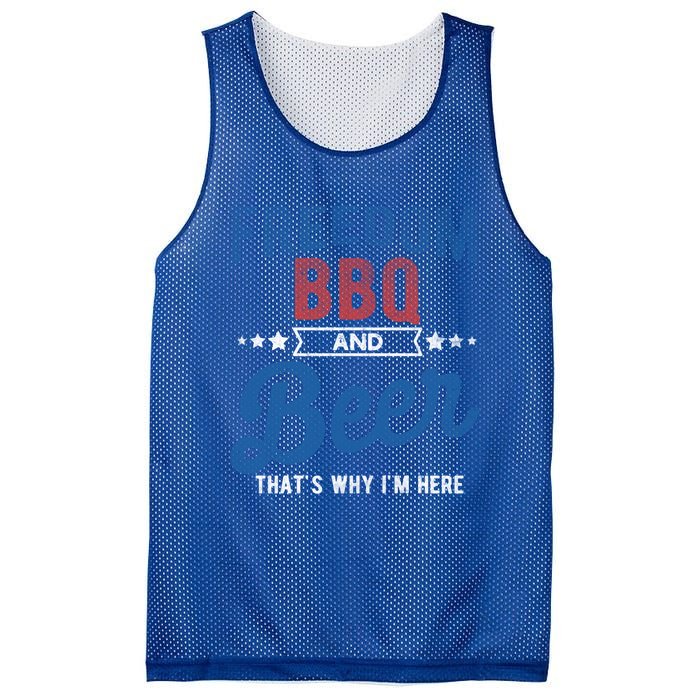 Freedom Bbq And Beer Thats Why In Here Cute Gift Mesh Reversible Basketball Jersey Tank