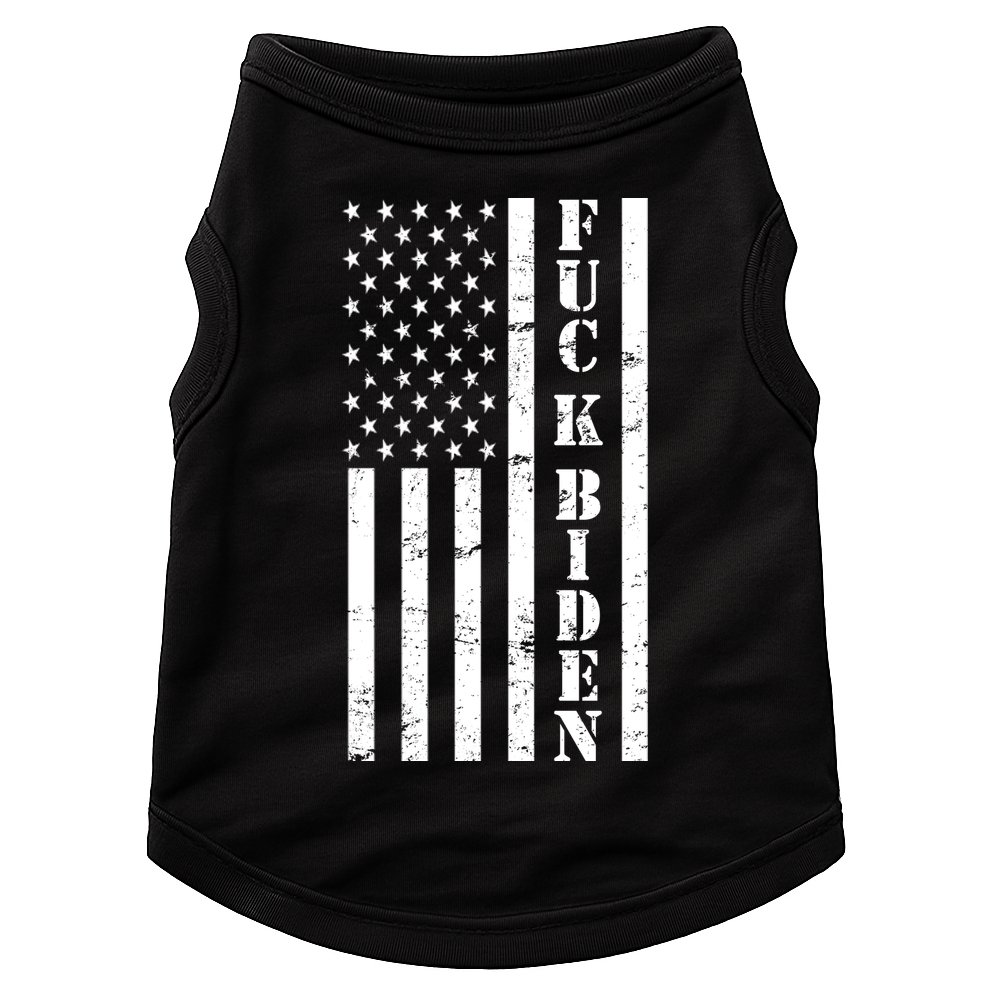 Fuck Biden American Flag Doggie Tank
