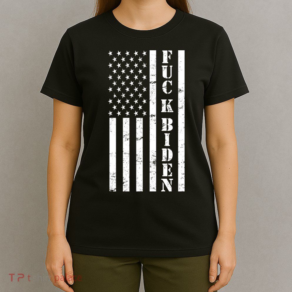 Fuck Biden American Flag T-Shirt