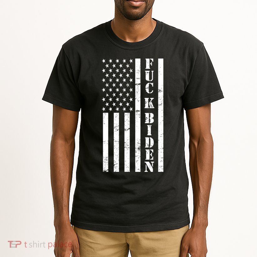 Fuck Biden American Flag Tall T-Shirt