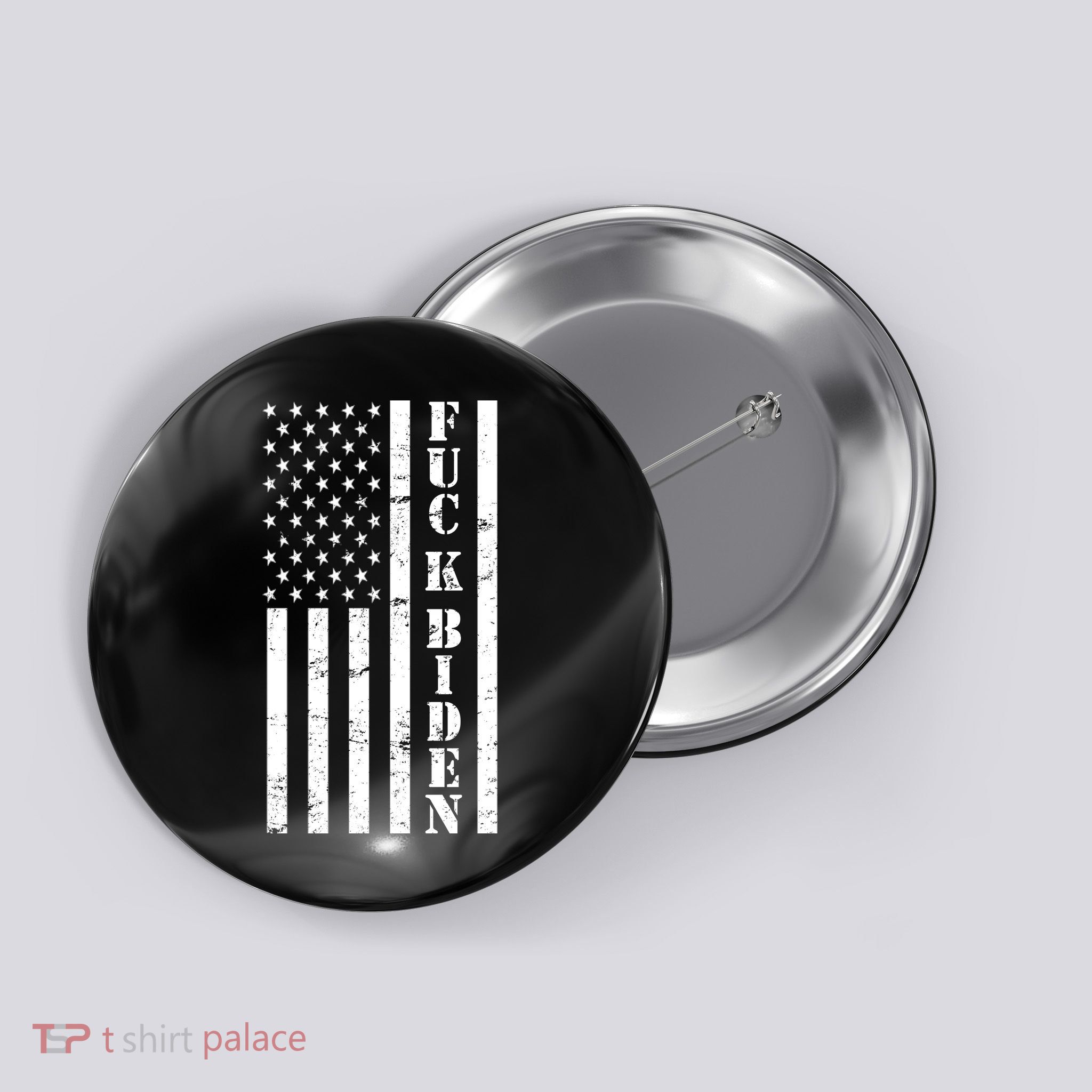 Fuck Biden American Flag Button