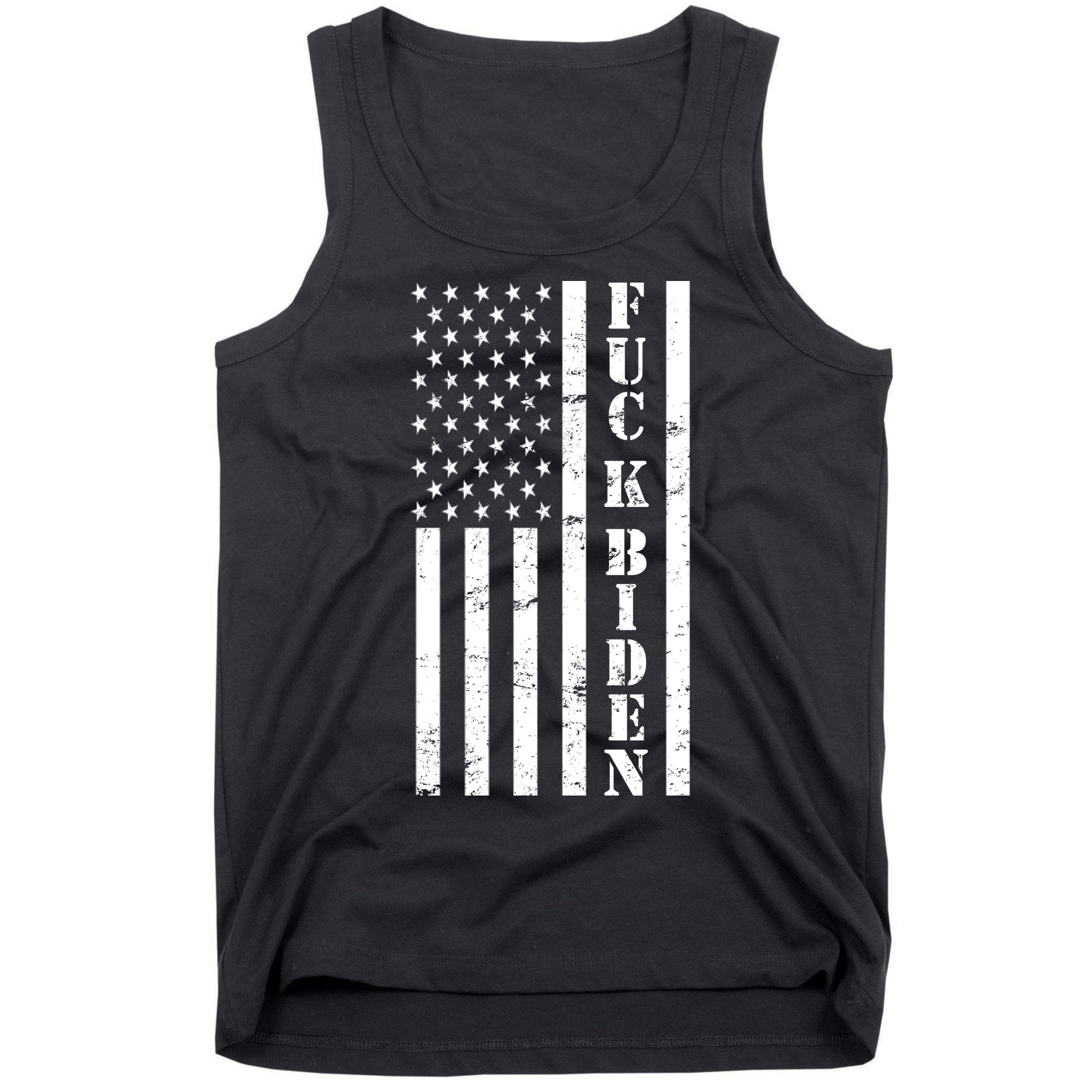 Fuck Biden American Flag Tank Top