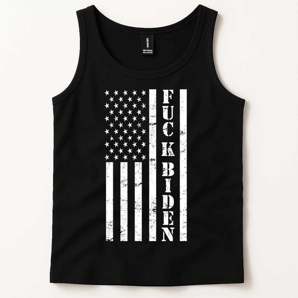 Fuck Biden American Flag Tank Top