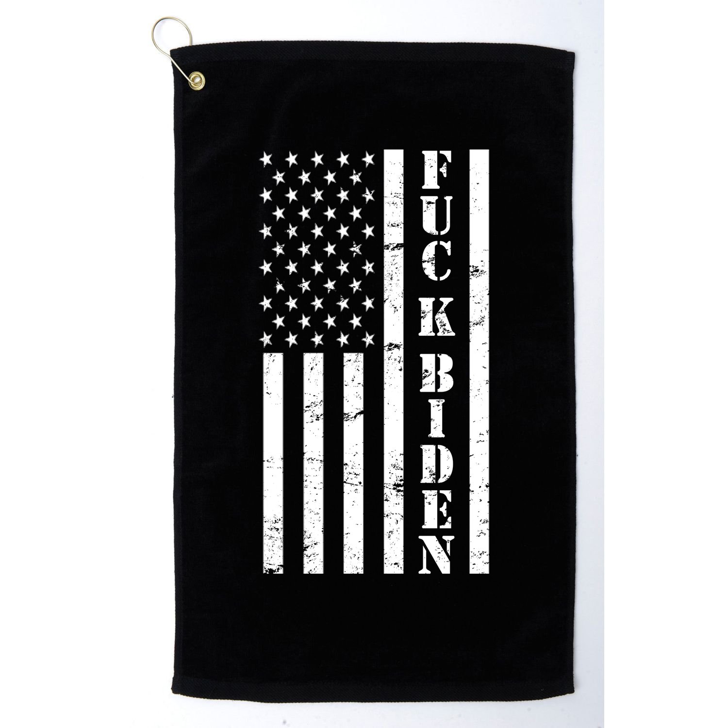 Fuck Biden American Flag Golf Towel
