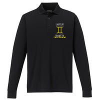 Funny Best Are Born As Gemini Performance Long Sleeve Polo