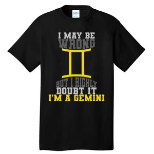 Funny Best Are Born As Gemini Tall T-Shirt