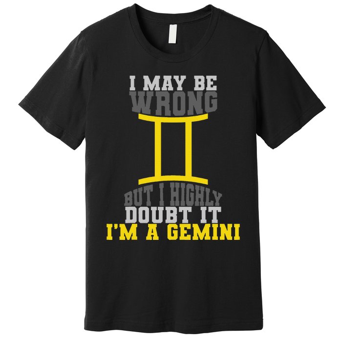 Funny Best Are Born As Gemini Premium T-Shirt