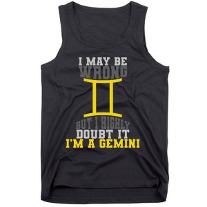 Funny Best Are Born As Gemini Tank Top