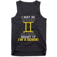 Funny Best Are Born As Gemini Tank Top