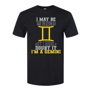 Funny Best Are Born As Gemini Softstyle CVC T-Shirt