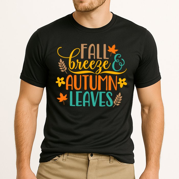Fall Breeze Autumn Leaves Cooling Performance Crew T-Shirt