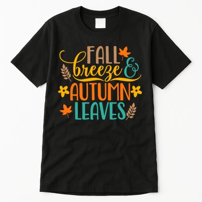 Fall Breeze Autumn Leaves Tall T-Shirt