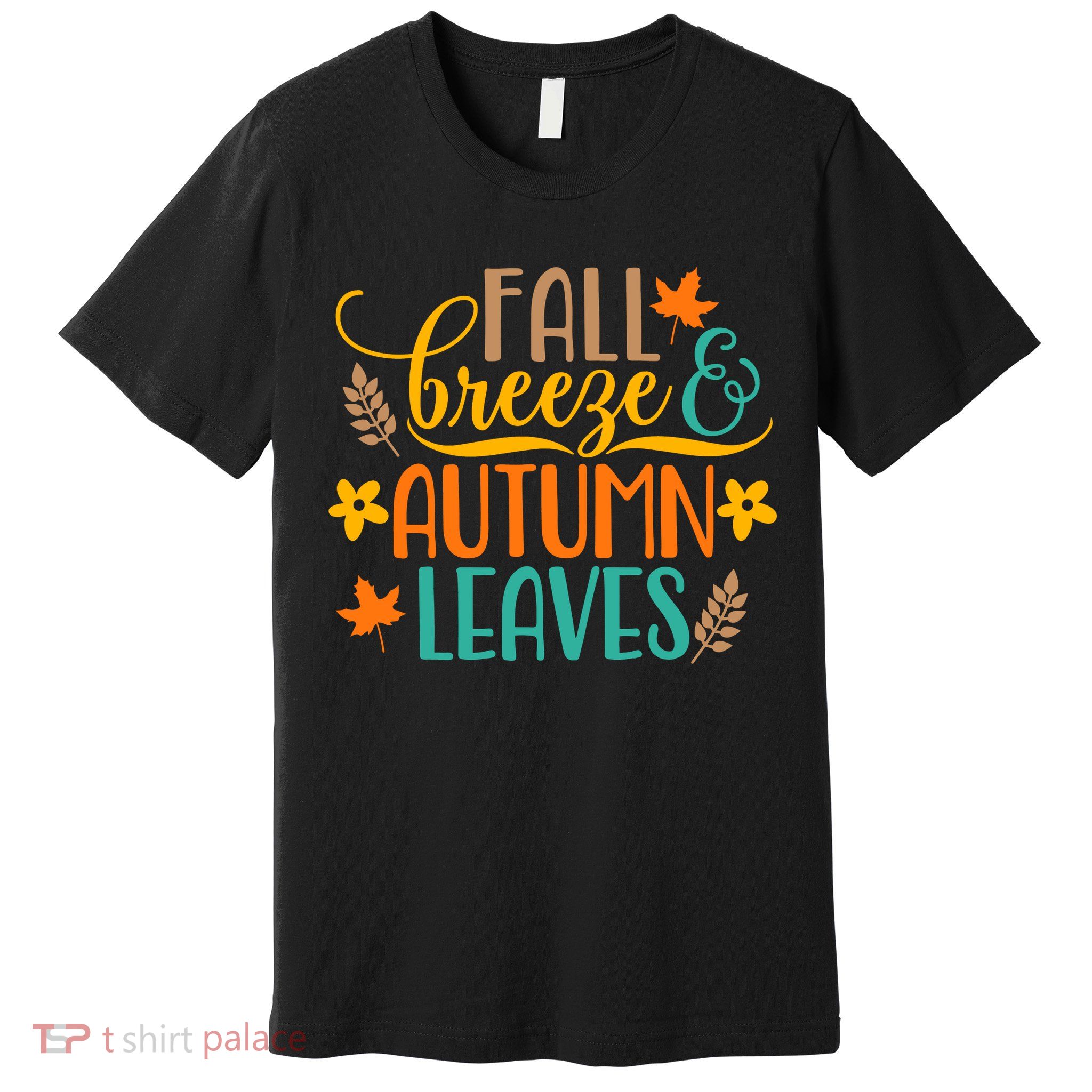 Fall Breeze Autumn Leaves Premium T-Shirt