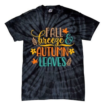 Fall Breeze Autumn Leaves Tie-Dye T-Shirt