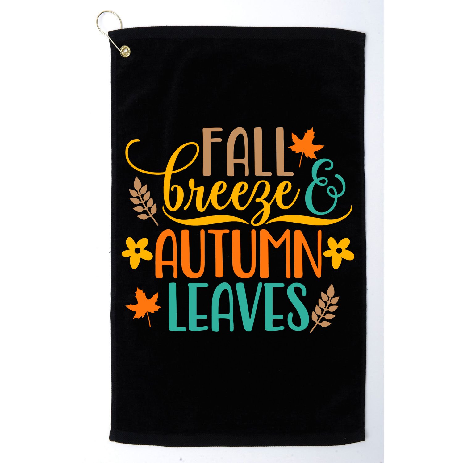 Fall Breeze Autumn Leaves Golf Towel