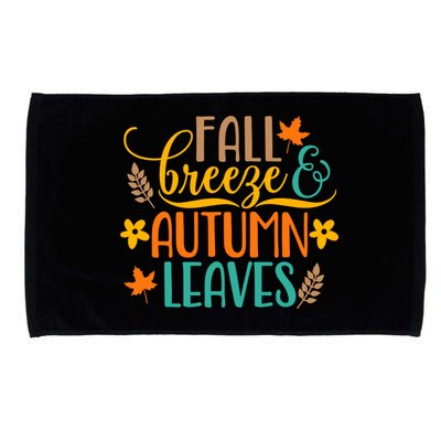 Fall Breeze Autumn Leaves Microfiber Hand Towel