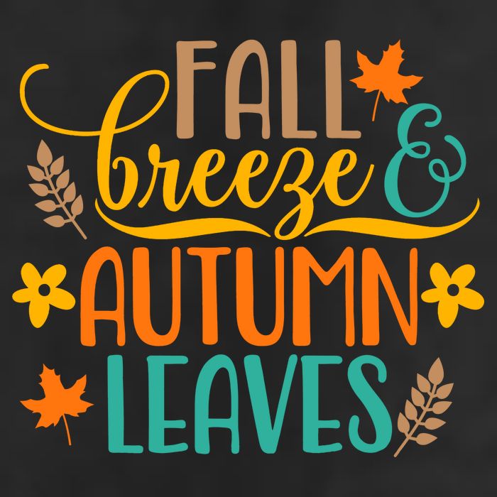 Fall Breeze Autumn Leaves Microfiber Hand Towel