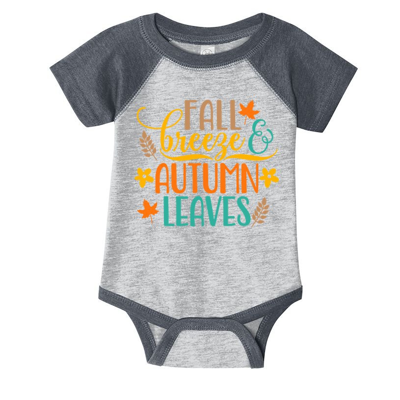 Fall Breeze Autumn Leaves Infant Baby Jersey Bodysuit