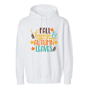 Fall Breeze Autumn Leaves Garment-Dyed Fleece Hoodie