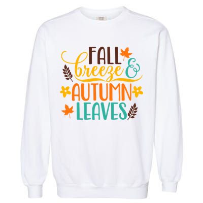Fall Breeze Autumn Leaves Garment-Dyed Sweatshirt