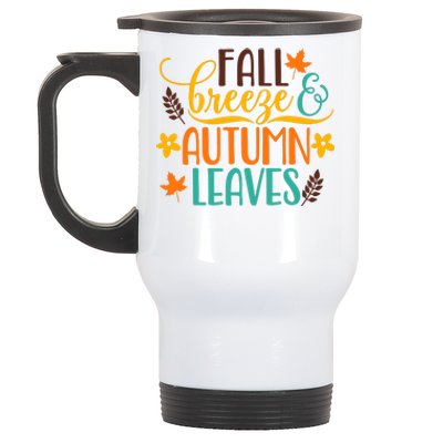 Fall Breeze Autumn Leaves Stainless Steel Travel Mug