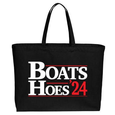 Funny Boats And Hoes 2024 Election Day Cotton Canvas Jumbo Tote