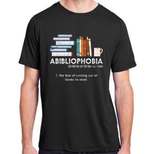 Funny Bookworm Abibiliophobia Librarian Book Nerd Reading Gift Adult ChromaSoft Performance T-Shirt