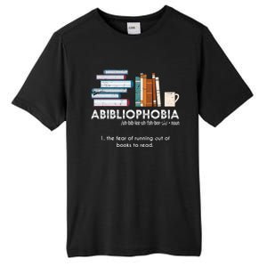 Funny Bookworm Abibiliophobia Librarian Book Nerd Reading Gift Tall Fusion ChromaSoft Performance T-Shirt