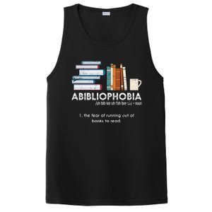 Funny Bookworm Abibiliophobia Librarian Book Nerd Reading Gift PosiCharge Competitor Tank