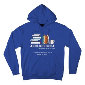 Funny Bookworm Abibiliophobia Librarian Book Nerd Reading Gift Hoodie