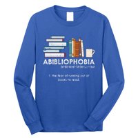 Funny Bookworm Abibiliophobia Librarian Book Nerd Reading Gift Long Sleeve Shirt