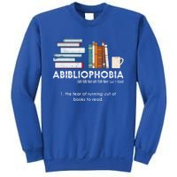 Funny Bookworm Abibiliophobia Librarian Book Nerd Reading Gift Sweatshirt