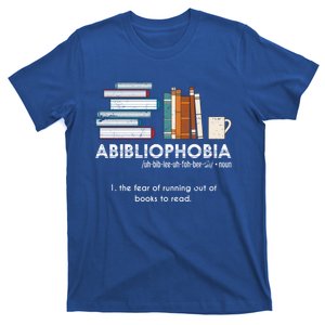 Funny Bookworm Abibiliophobia Librarian Book Nerd Reading Gift T-Shirt