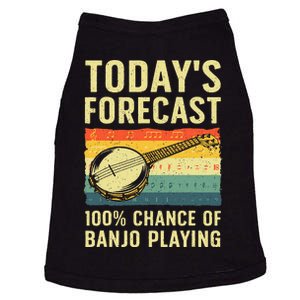 Funny Banjo Art For Women Bluegrass Instrument Player Doggie Tank