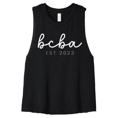 Future Behavior Analyst Bcba In Progress Training Est 23 Women's Racerback Cropped Tank